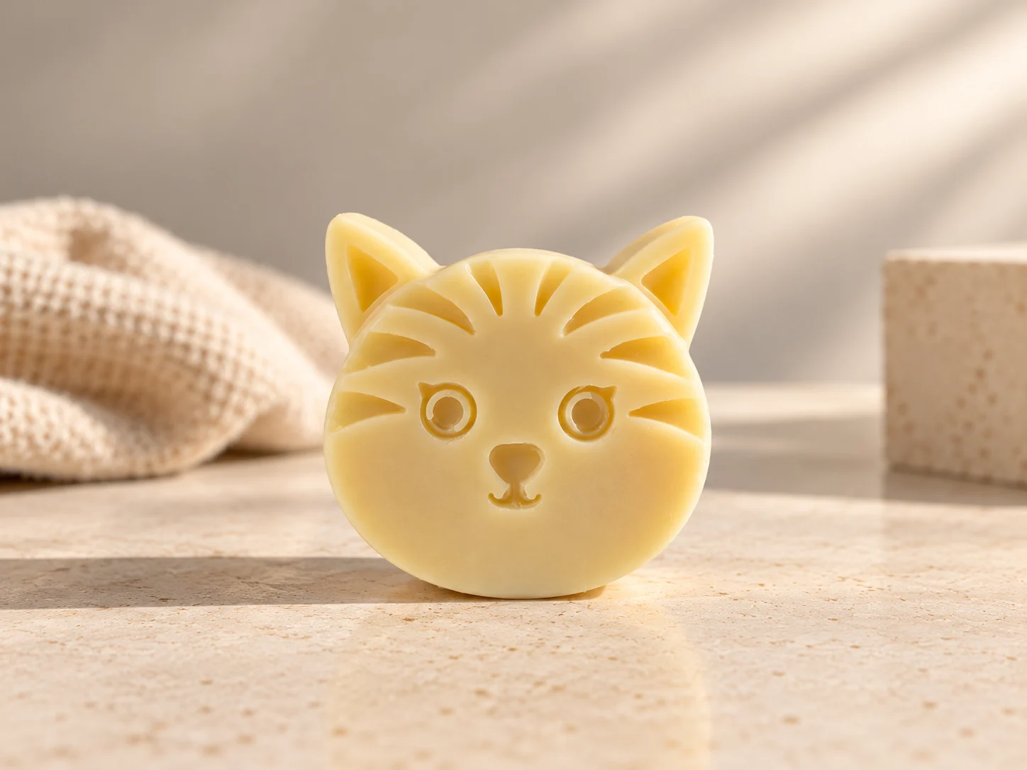 Cat-shaped soap