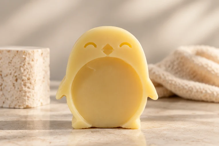 Penguin-shaped soap