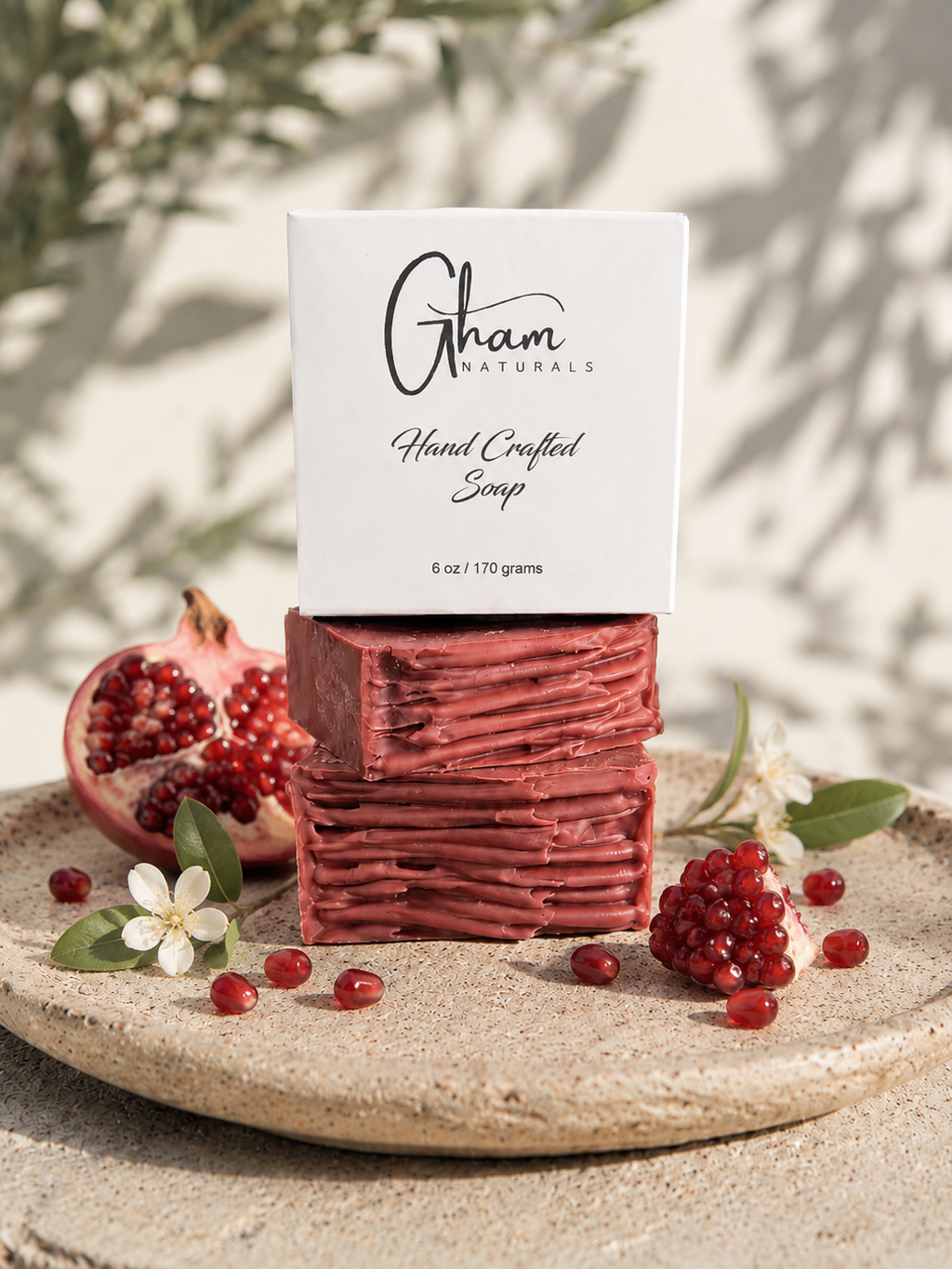 Citrus Pomegranate Face + Body Bar - boxed