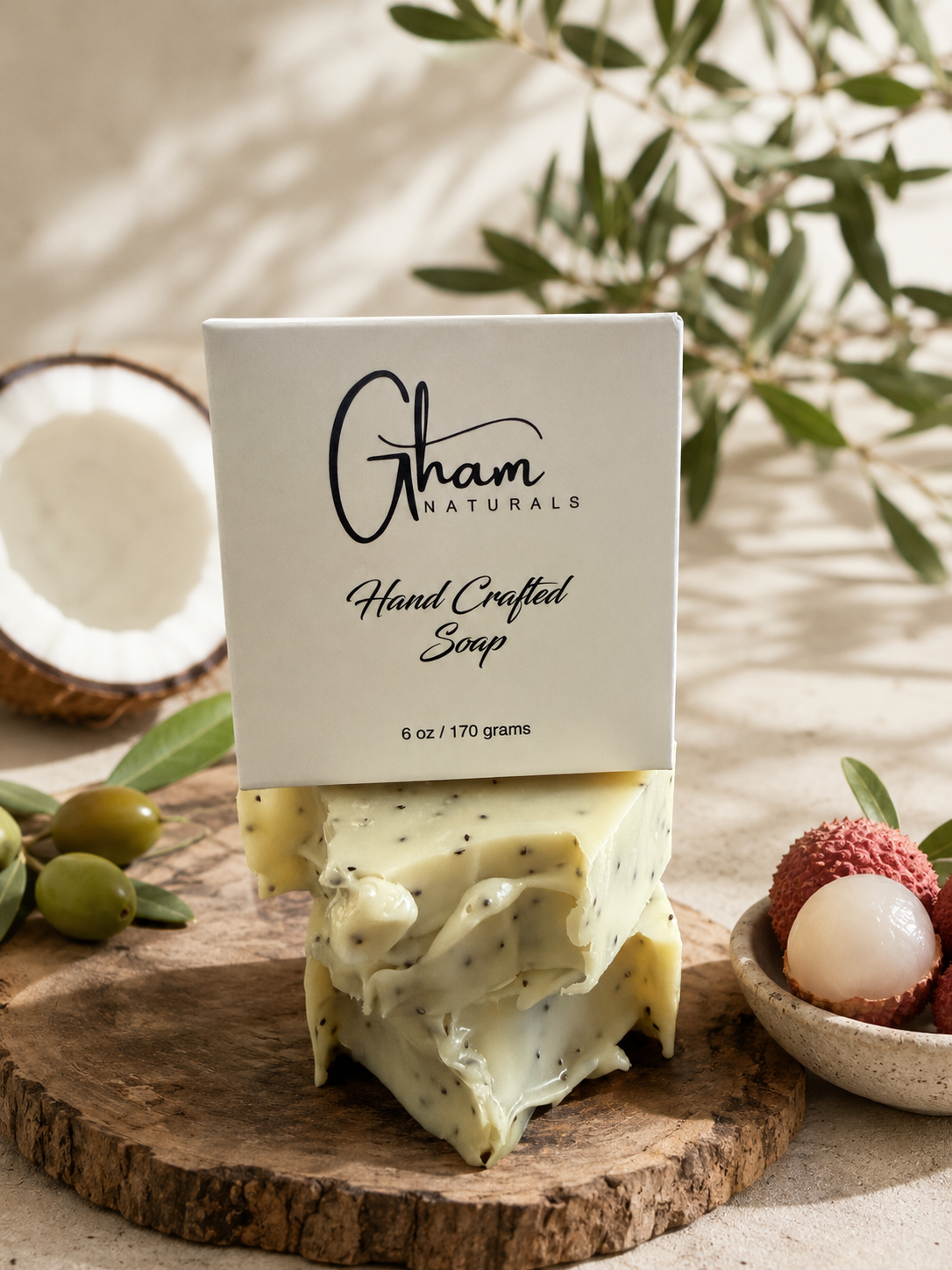 Coco Olive Hand Bar boxed